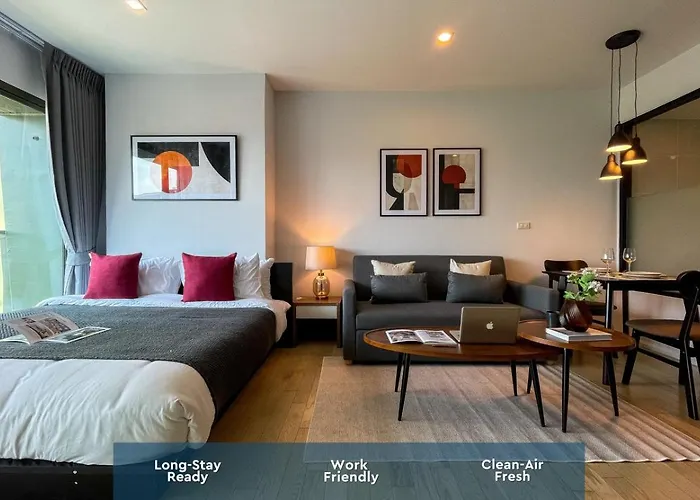 Expansive Modern - Bts Phrom Phong - Ultra Fast Wifi 펜션 *