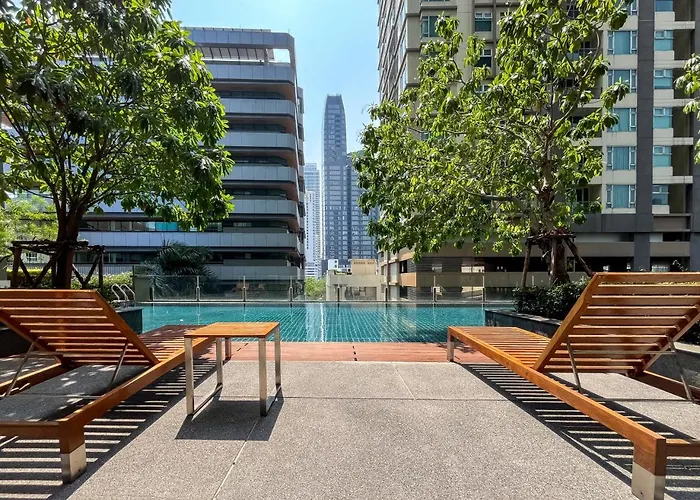 Expansive Modern - Bts Phrom Phong - Ultra Fast Wifi 펜션 *